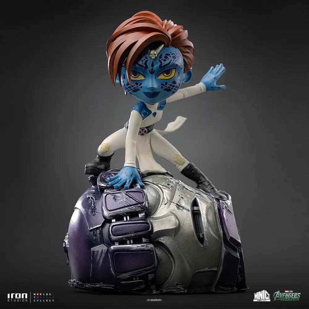 Statue Mystique Minico by Iron Studios from Avengers: Doomsday on metallic purple base