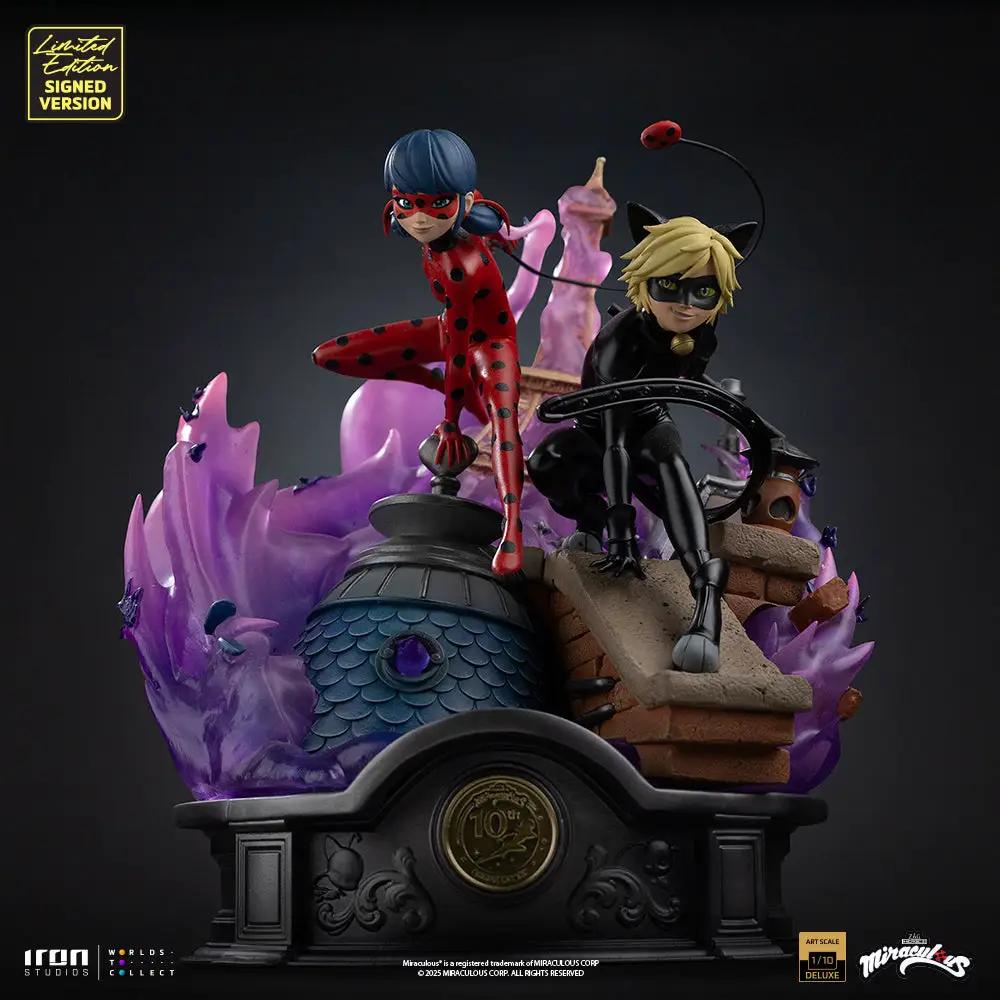 Pre-Order - Ladybug and Cat Noir - Miraculous 10th Anniversary Signed Edition - Deluxe Art Scale 1/10 - Iron Studios