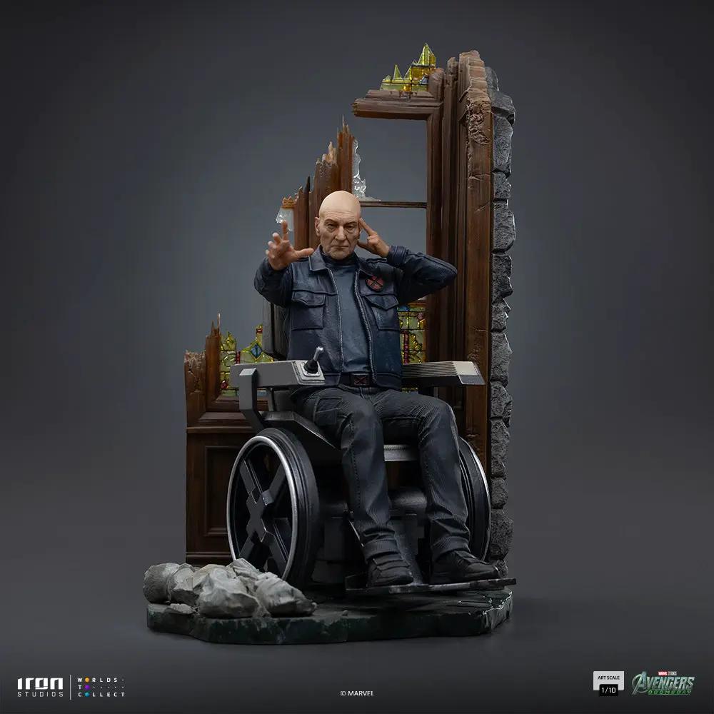 Statue Professor Xavier in wheelchair, gray jacket, Iron Studios 1/10 scale