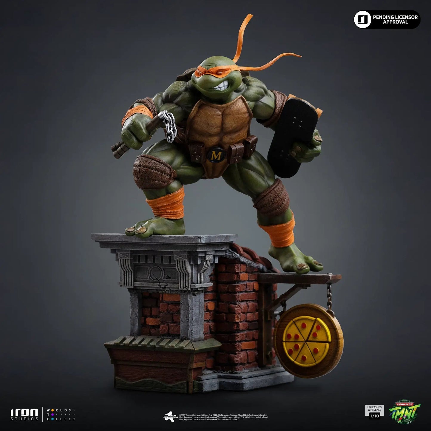 Pre-Order - Statue Michelangelo Unleashed - Teenage Mutant Ninja Turtles - Art Scale 1/10 - Iron Studios