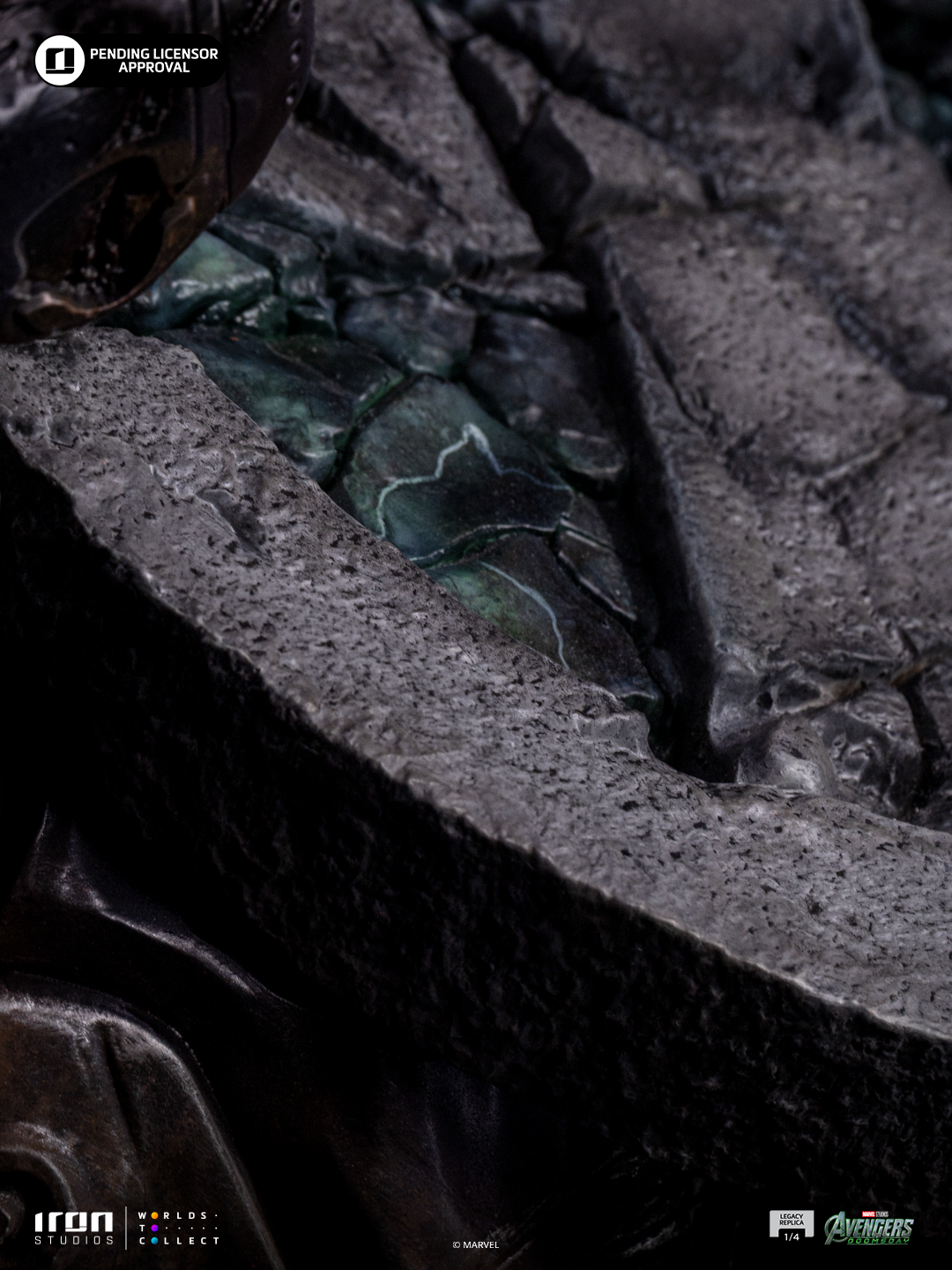 Statue Magneto by Iron Studios from Avengers: Doomsday, Legacy Replica 1/4 scale on rocky diorama base