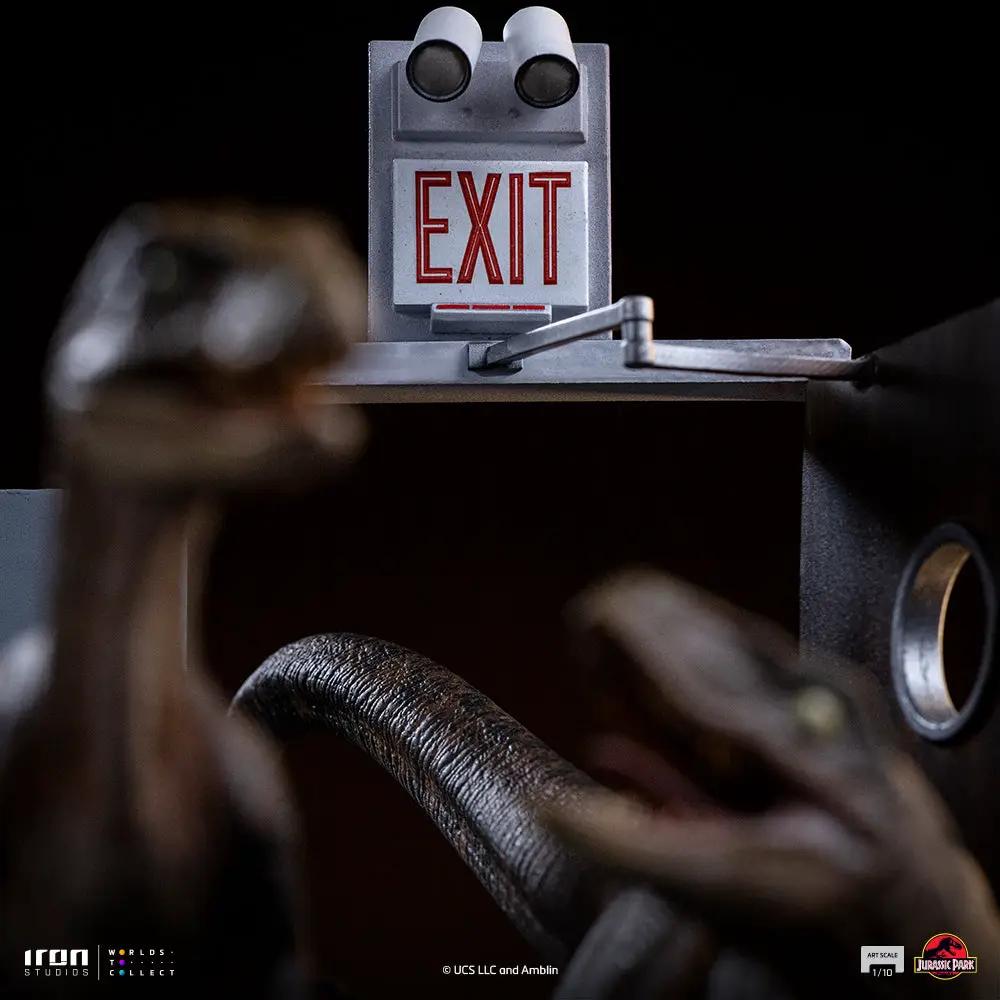Pre-Order - Statue Raptors at the Kitchen's Door - Jurassic Park - Art Scale 1/10 - Iron Studios
