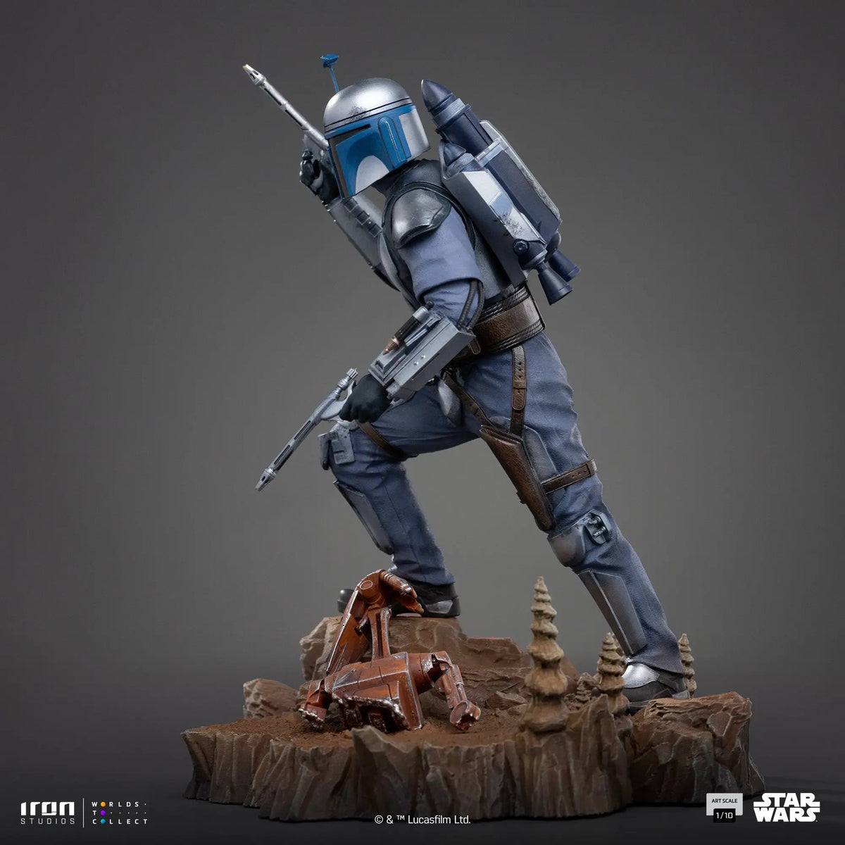 Statue Jango Fett Star Wars by Iron Studios, 1/10 Art Scale, blue armor