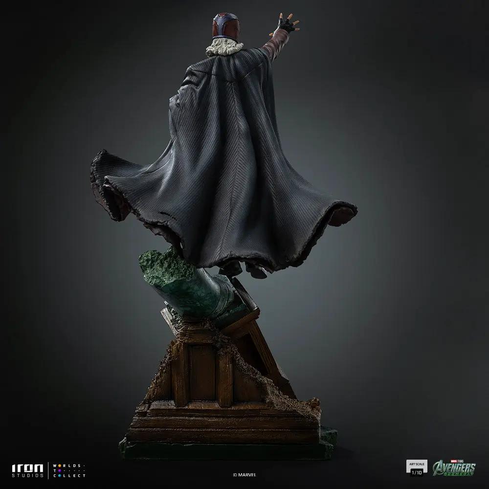 Statue Magneto by Iron Studios from Avengers Doomsday, Art Scale 1/10, dark cloak on ruined base.