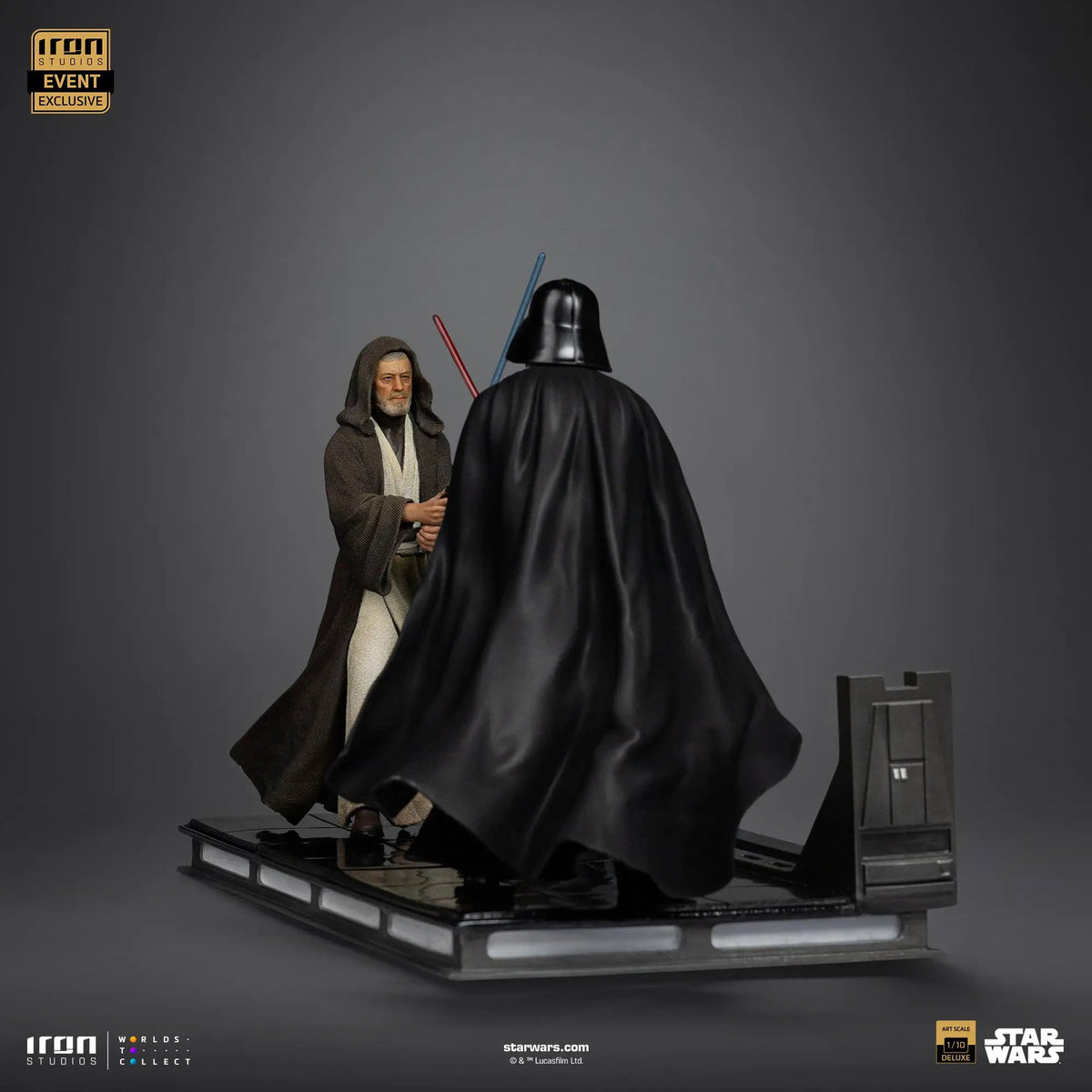 Star Wars Darth Vader vs Obi-Wan Kenobi statue set, Iron Studios Art Scale 1/10, CCXP Event Exclusive 2025