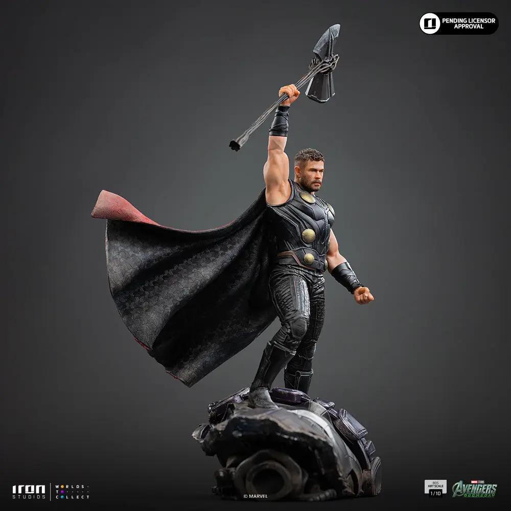 Statue Thor from Avengers: Doomsday, BDS Art Scale 1/10, black armor with flowing cape - Iron Studios