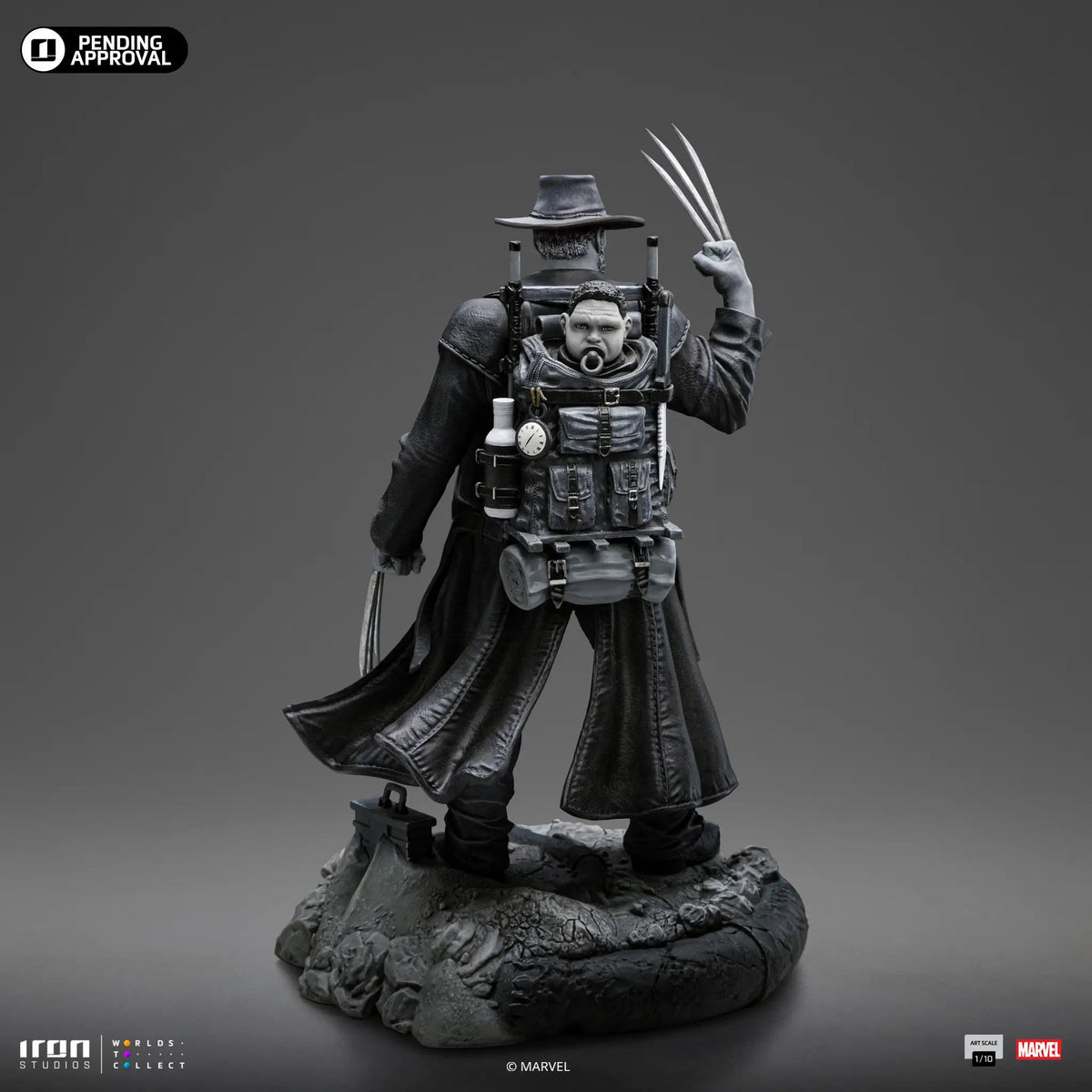 Statue: Old Man Logan (Black and White) X‑Men, 1/10 Art Scale by Iron Studios