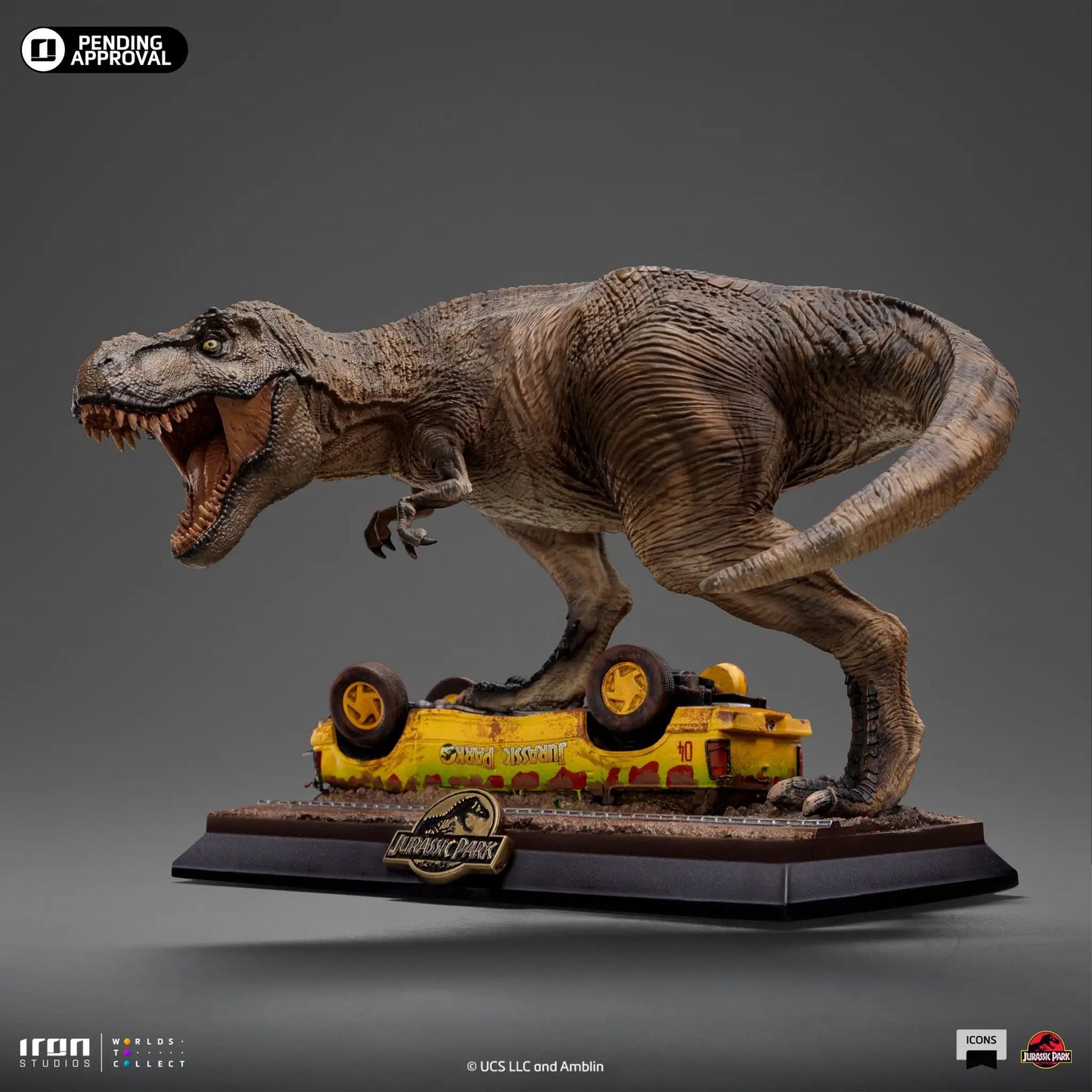 Pre-Order - Statue T-Rex Attack - Jurassic Park - Icons - Iron Studios