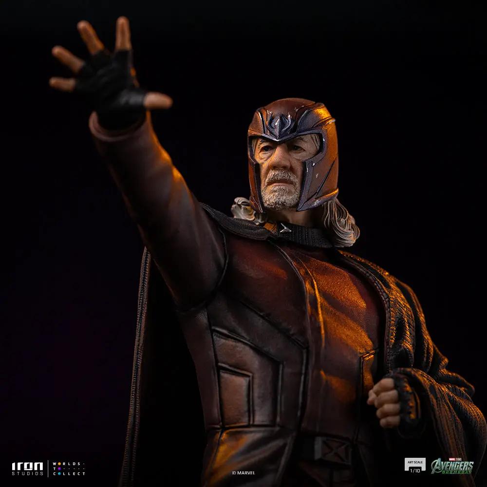 Statue Magneto from Avengers Doomsday by Iron Studios, Art Scale 1/10 with dark metallic armor