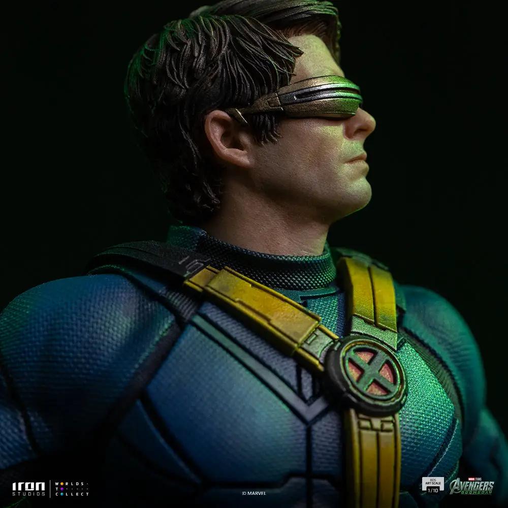 Statue Cyclops from Avengers: Doomsday, BDS Art Scale 1/10, blue suit with yellow harness by Iron Studios