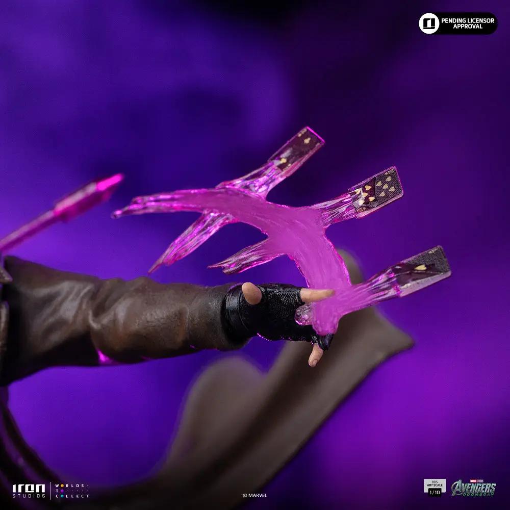 Statue Gambit figure from Avengers: Doomsday by Iron Studios, BDS Art Scale 1/10, glowing pink energy blades