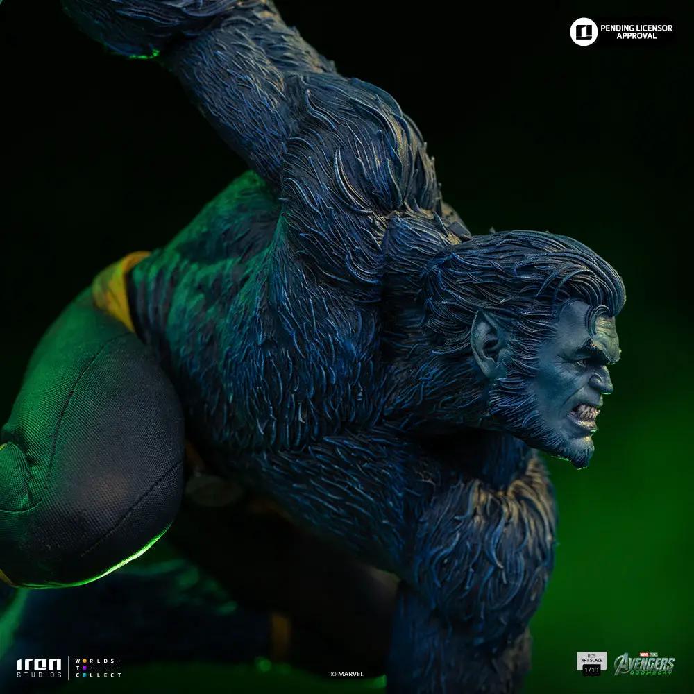 Beast statue by Iron Studios, blue fur detail, Avengers: Doomsday, 1/10 scale