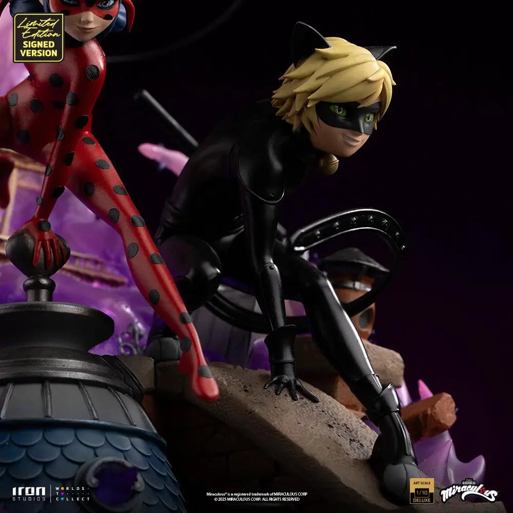 Pre-Order - Ladybug and Cat Noir - Miraculous 10th Anniversary Signed Edition - Deluxe Art Scale 1/10 - Iron Studios