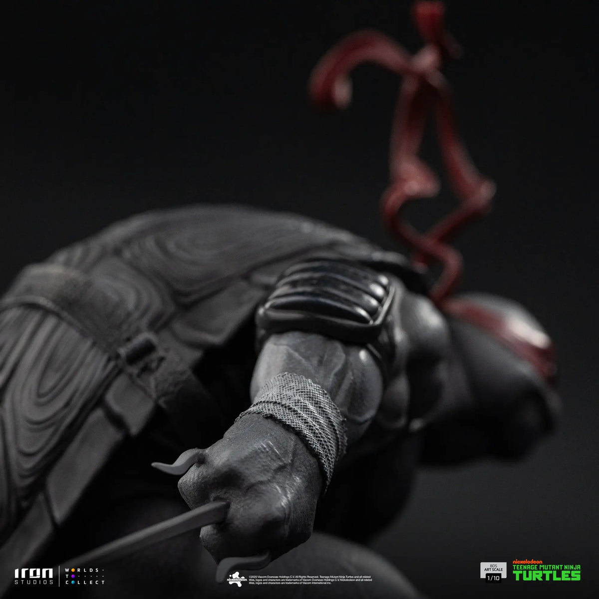 Raphael TMNT statue in black-and-white variant by Iron Studios, BDS Art Scale 1/10