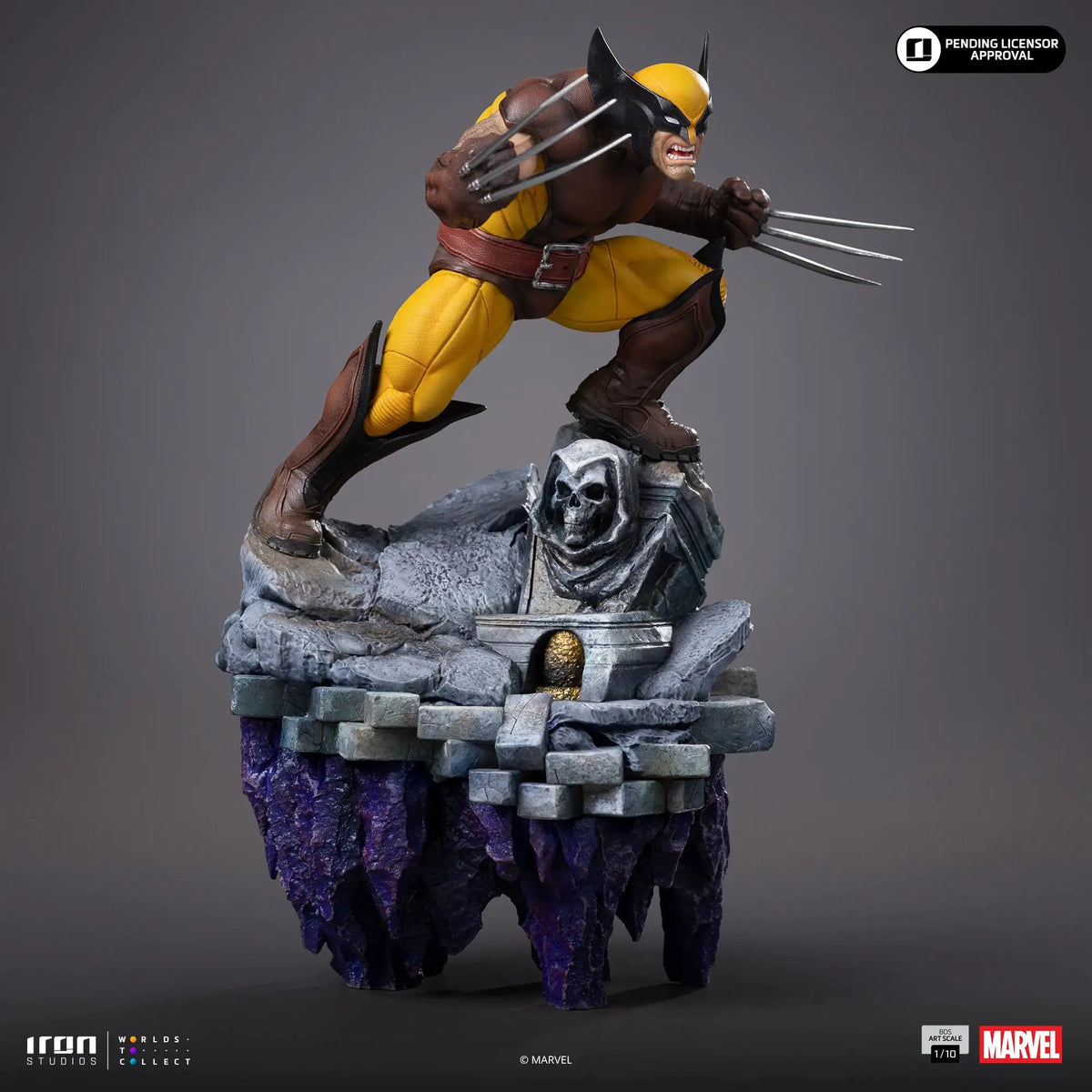 Statue Wolverine diorama with Infinity Gauntlet by Iron Studios, BDS Art Scale 1/10