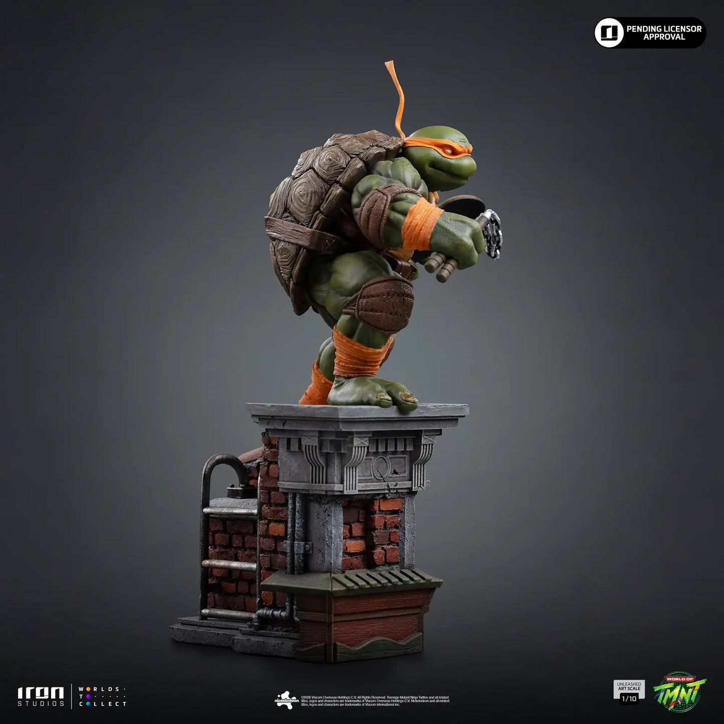 Pre-Order - Statue Michelangelo Unleashed - Teenage Mutant Ninja Turtles - Art Scale 1/10 - Iron Studios