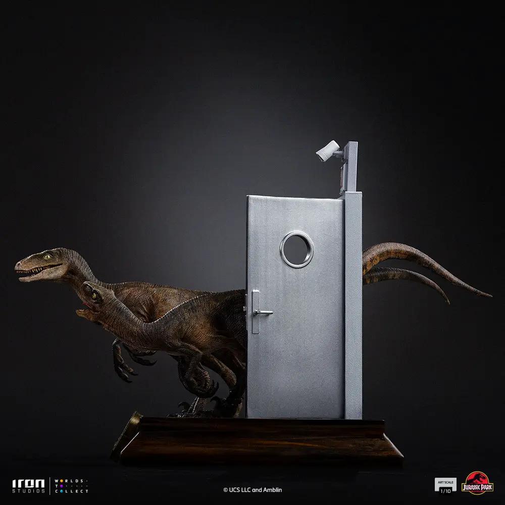 Pre-Order - Statue Raptors at the Kitchen's Door - Jurassic Park - Art Scale 1/10 - Iron Studios