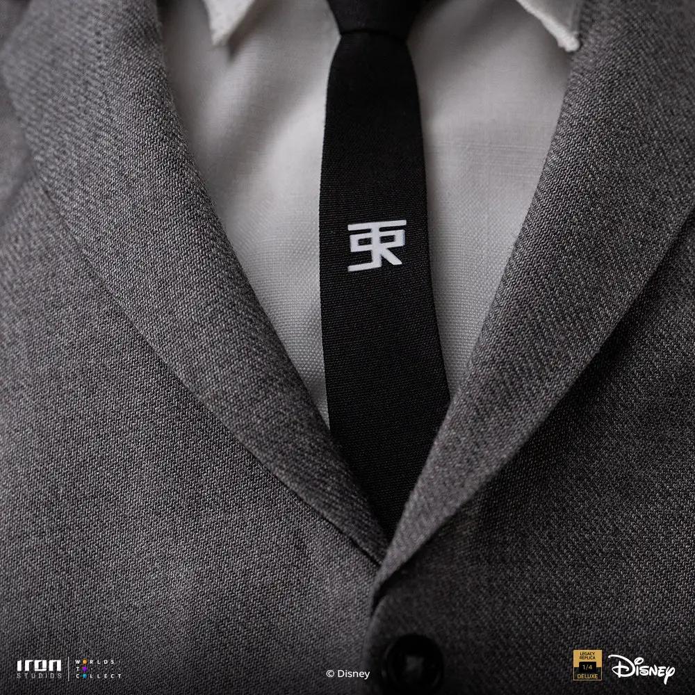 Statue Walt Disney & Mickey Mouse Disney Classics Legacy Replica 1/4 by Iron Studios, gray suit with black tie.