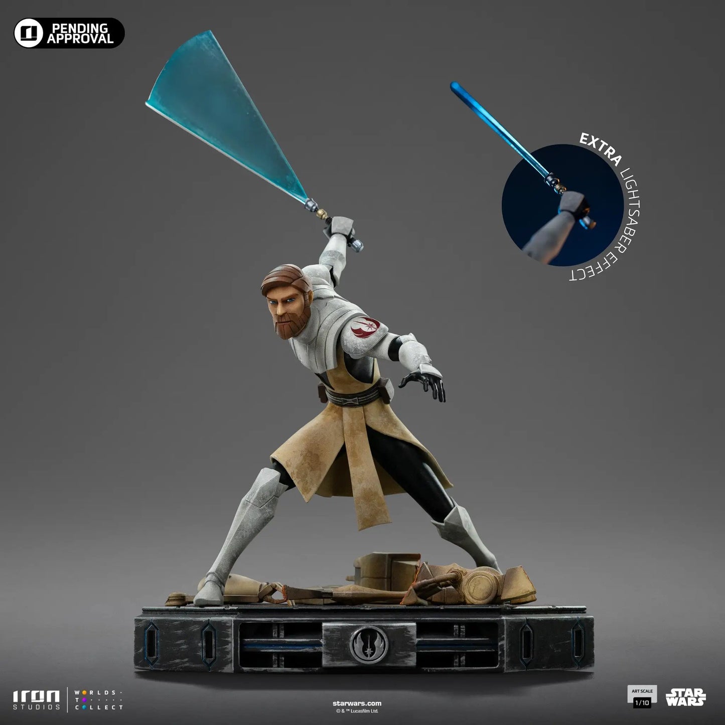 Statue Obi-Wan Kenobi – Star Wars: Clone Wars - Art Scale 1/10 - Iron Studios