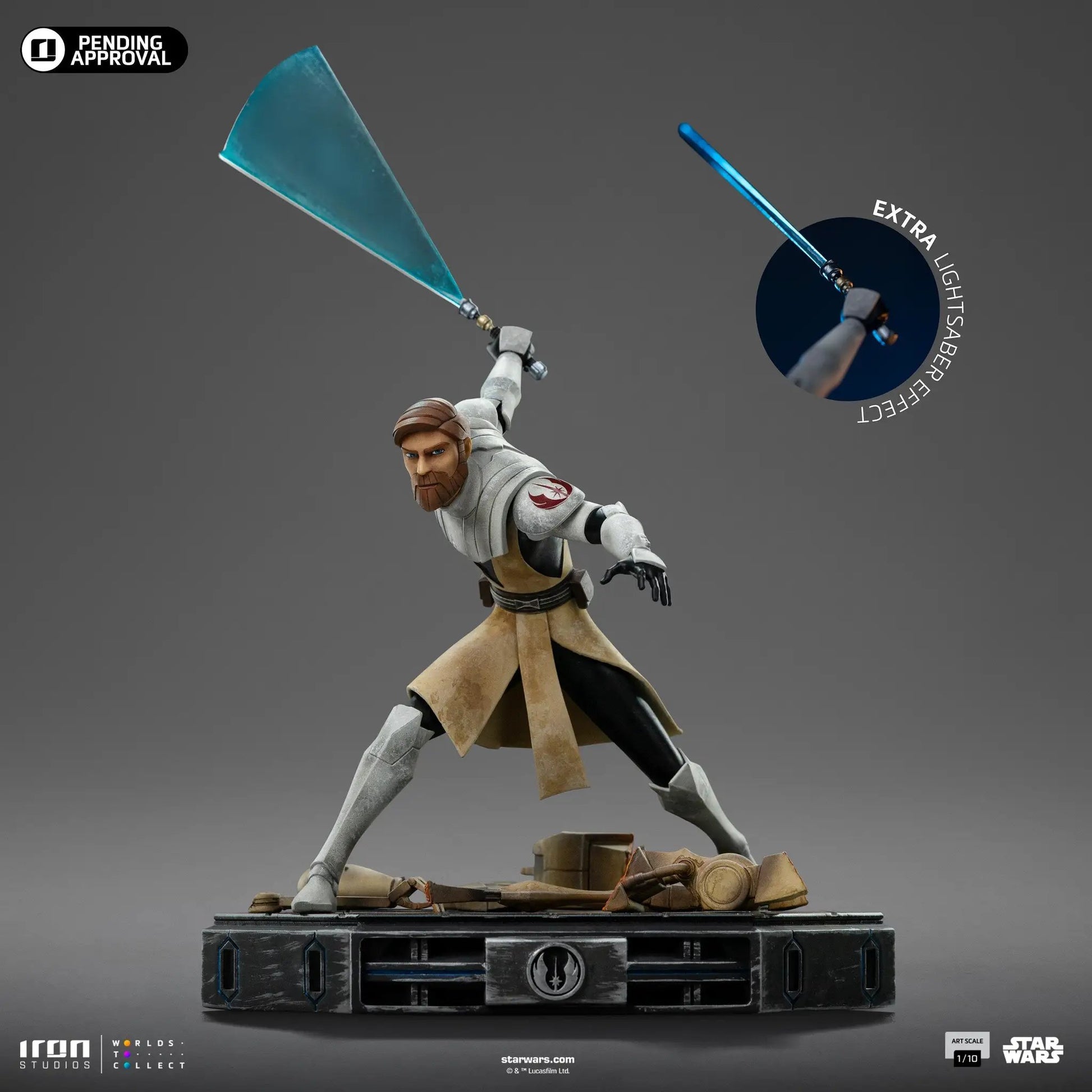Statue Obi-Wan Kenobi – Star Wars: Clone Wars - Art Scale 1/10 - Iron Studios