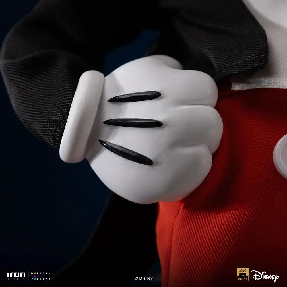 Statue: Walt Disney & Mickey Mouse by Iron Studios, Legacy Replica 1/4 scale, red shorts and white gloves.
