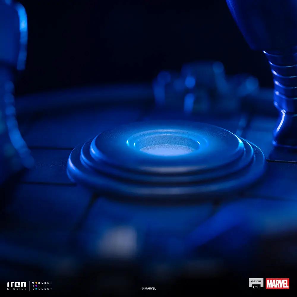 Statue Iron Man Stealth by Iron Studios, Marvel, Art Scale 1/10, blue-lit base