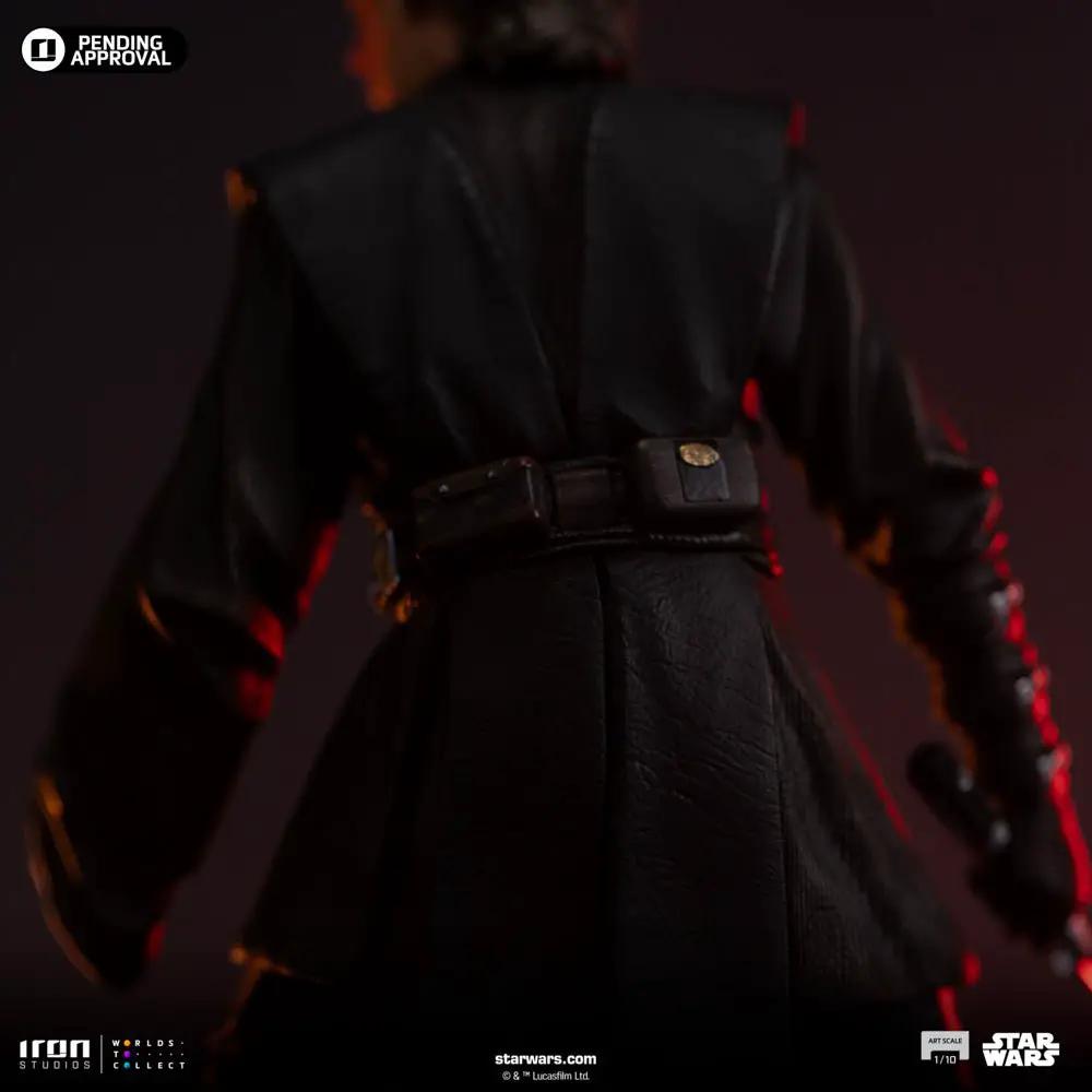 Statue Anakin Skywalker Jedi Knight figure, Star Wars: Ahsoka, Iron Studios 1/10 scale, black leather coat