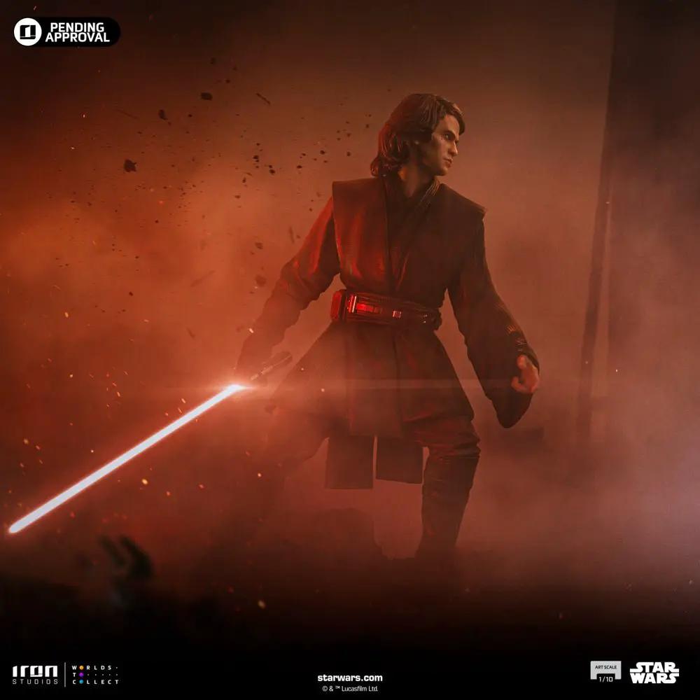 Statue Anakin Skywalker Jedi Knight version, Star Wars Ahsoka Series, Iron Studios 1/10 scale, red lightsaber