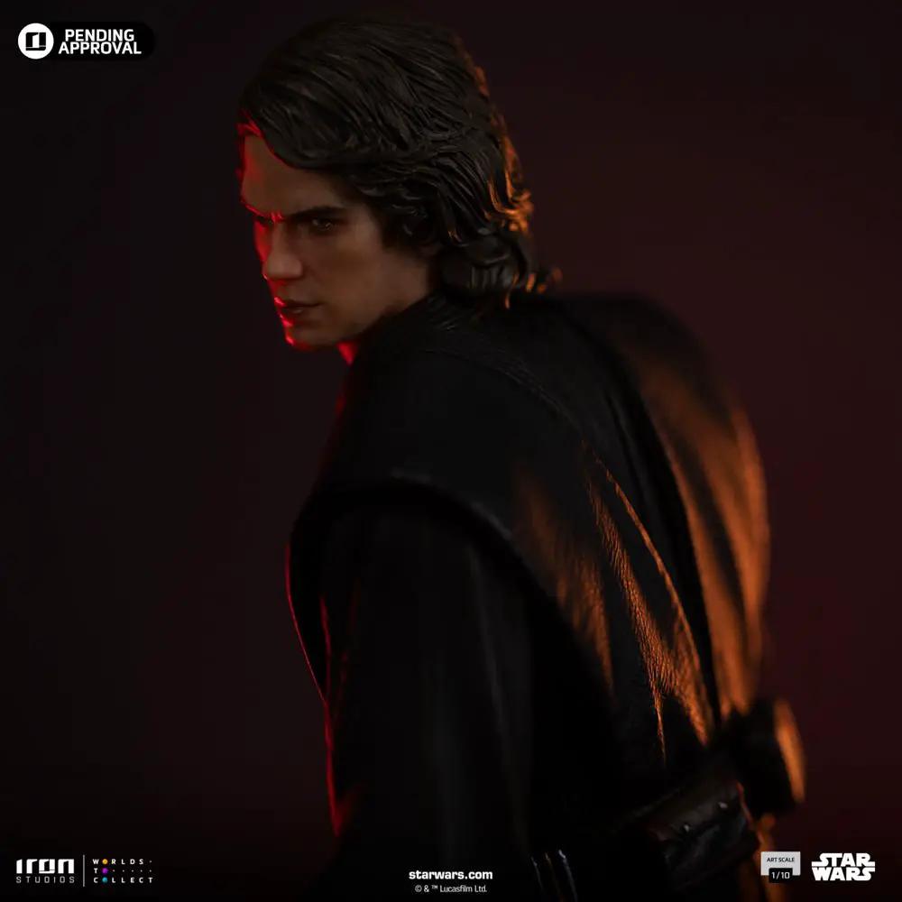Statue Anakin Skywalker Jedi Knight version in dark robes, from Star Wars: Ahsoka, Iron Studios 1/10 scale