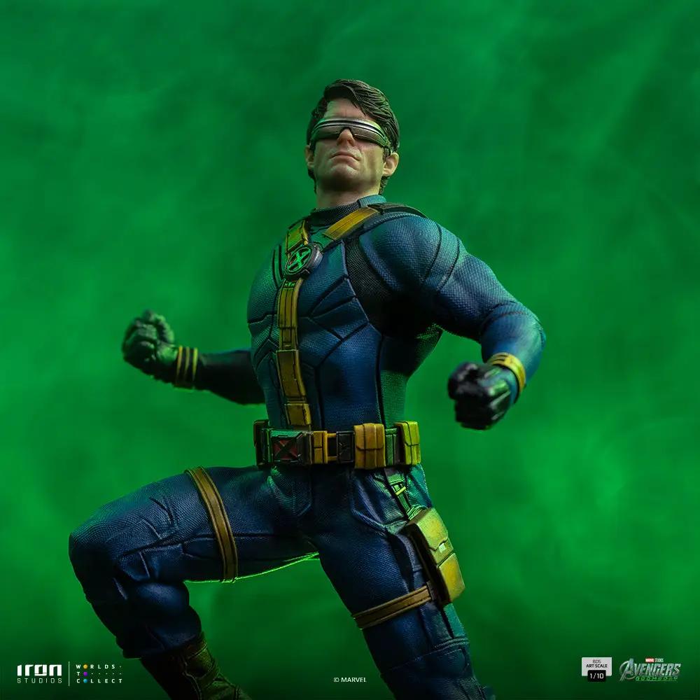Cyclops statue by Iron Studios, Avengers: Doomsday, blue armored suit, BDS Art Scale 1/10