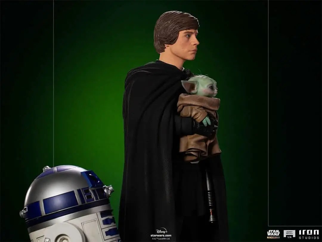Luke Skywalker, R2-D2 and Grogu - Star Wars: The Mandalorian - Legacy Replica 1/4 - Iron Studios