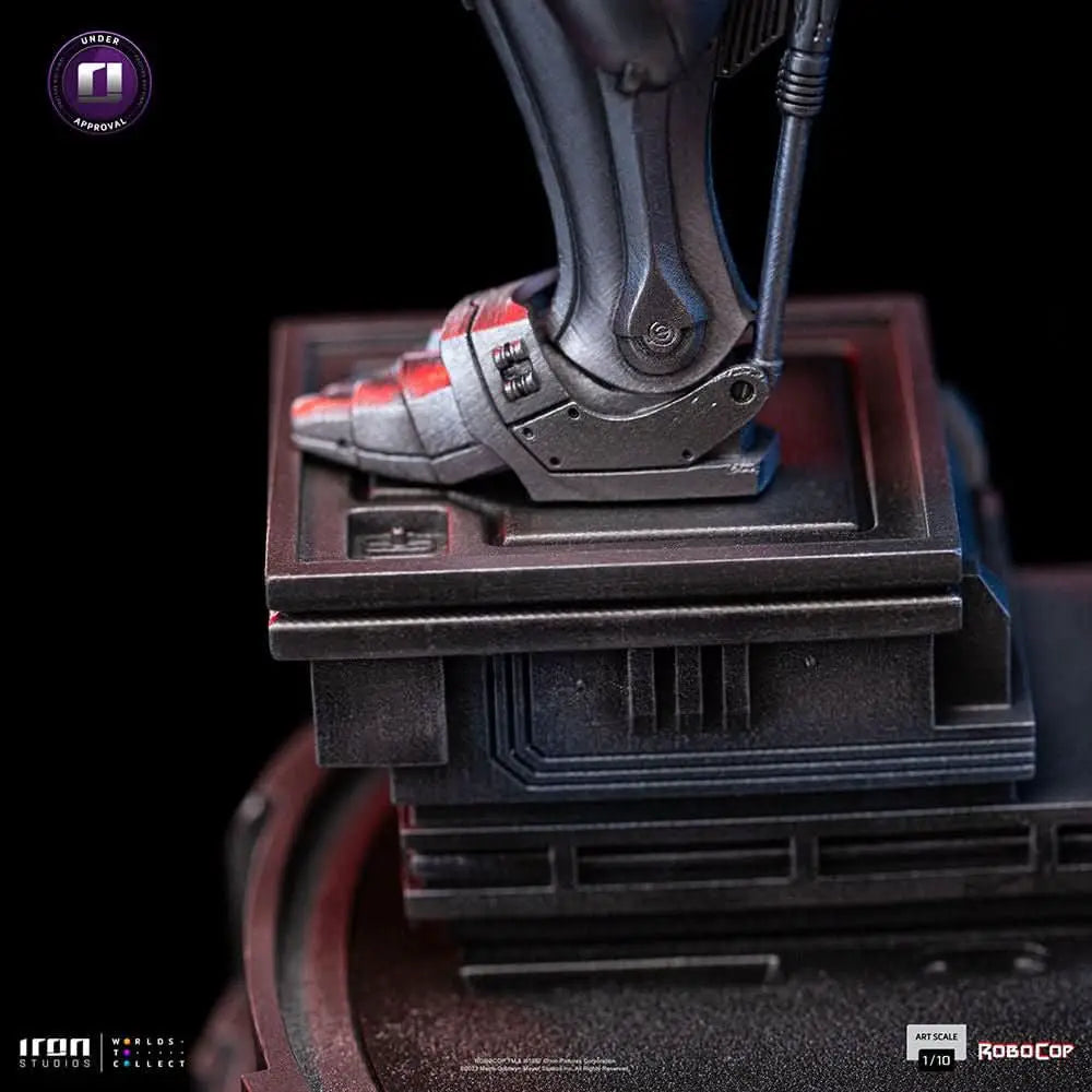Robocop statue by Iron Studios, Art Scale 1/10; metallic armor on a detailed base