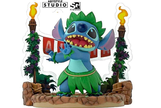 Disney - lilo & stitch - hula dance stitch - super figure collection - 1:10 pvc statue