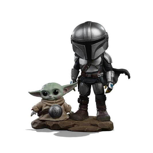 Pre-Order - Statue Mandalorian and Grogu - The Mandalorian - MiniCo - Iron Studios