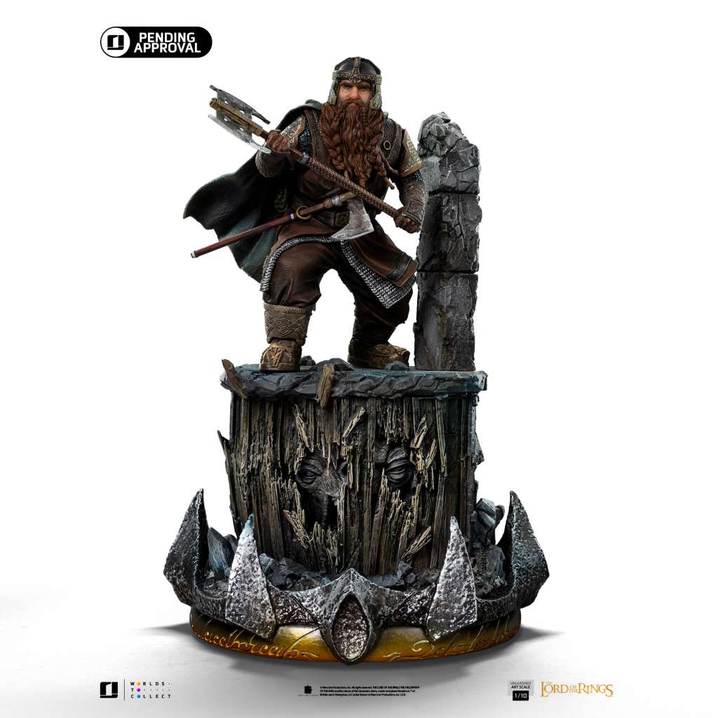 El Señor de los Anillos Estatua 1/10 Art Scale Gimli Unleashed 26 cm