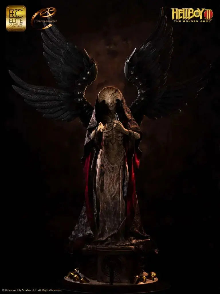 Hellboy 2 angel of death 1/3 scale maquette by Elite Creature Collectibles, dark winged figure