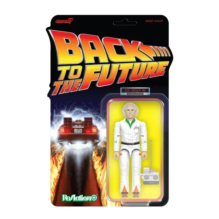 Back To The Future Wave 1 Doc Brown '85 Reaction+ Figure