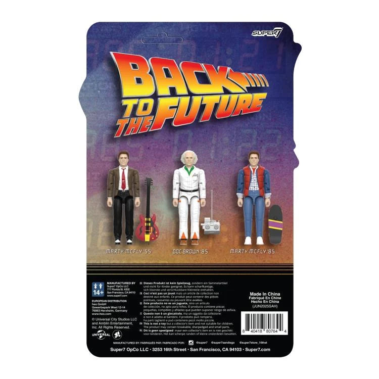Back To The Future Wave 1 Doc Brown '85 Reaction+ Figure