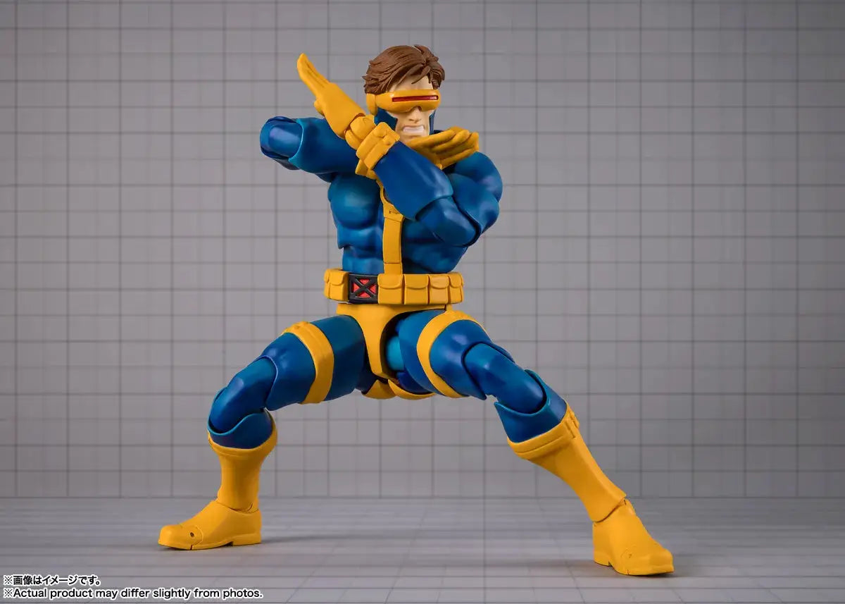 Cyclops Gamerverse S.H.Figuarts action figure by Bandai in blue and yellow armor with red visor