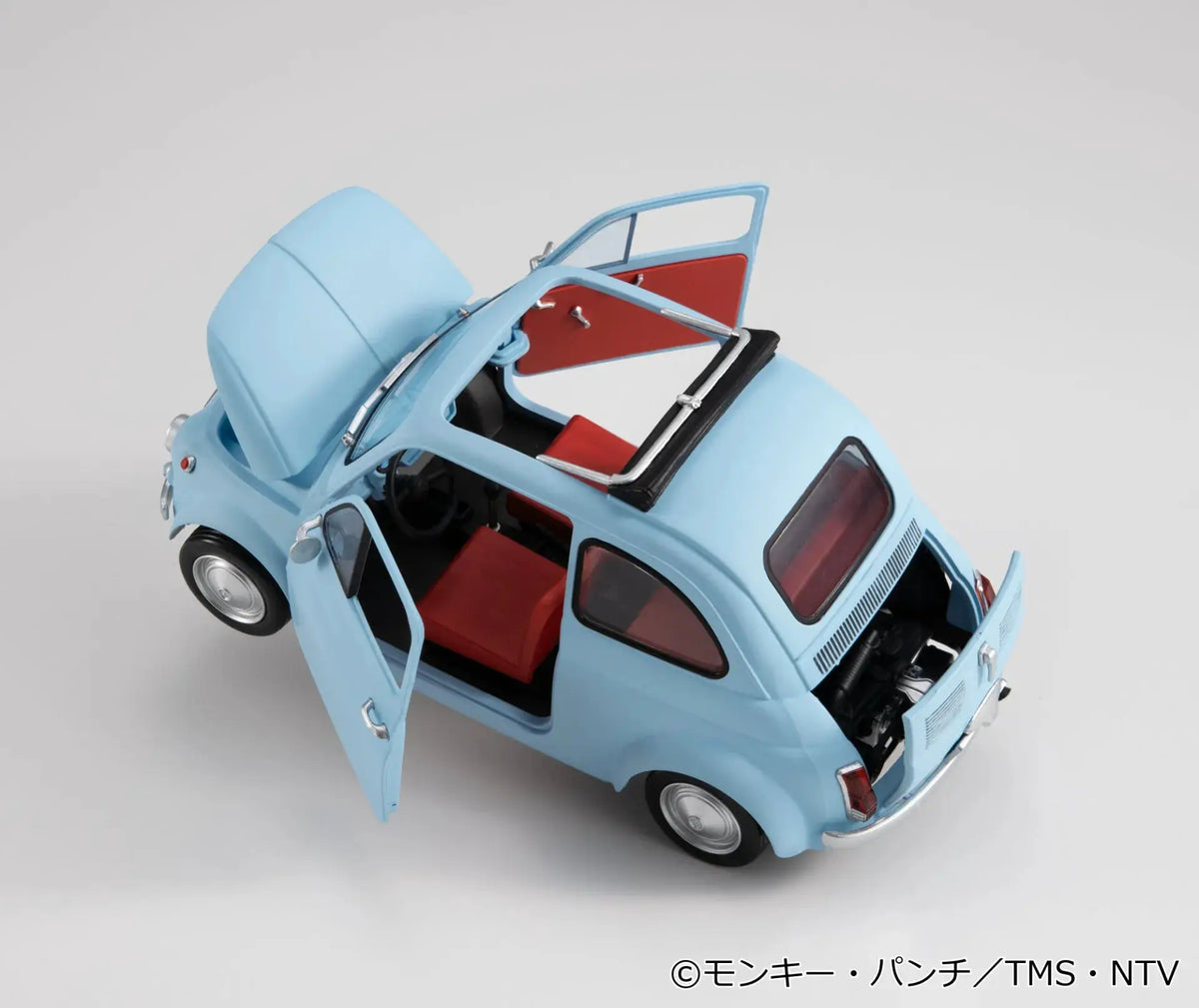 MEGAHOUSE Lupin The 3rd Lupin The Gallery 55th Limited Model blue toy car with red interior and open doors