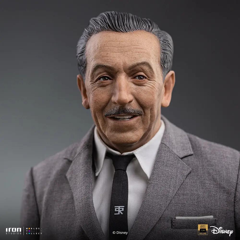 Statue of Walt Disney in a gray suit by Iron Studios, Disney Classics Legacy Replica 1/4-scale