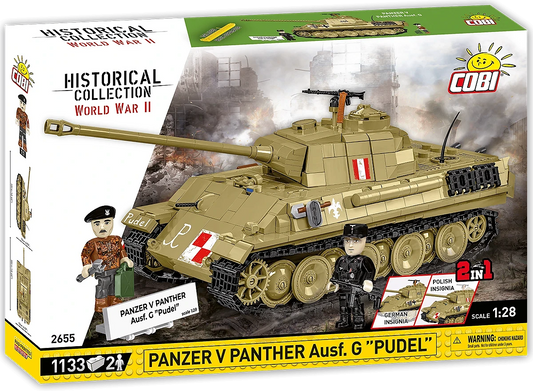 Tanque Panzer V Panther Ausf. G "Pudel" 1/28