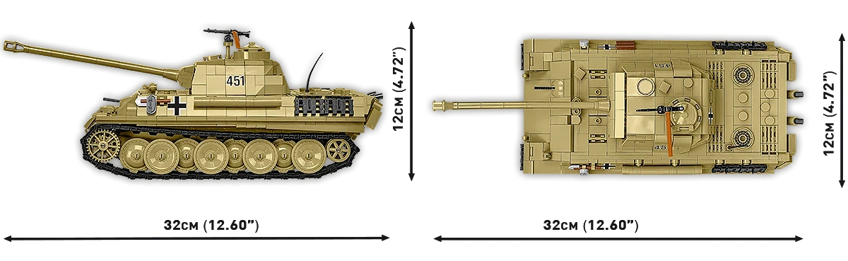 Tanque Panzer V Panther Ausf. G "Pudel" 1/28