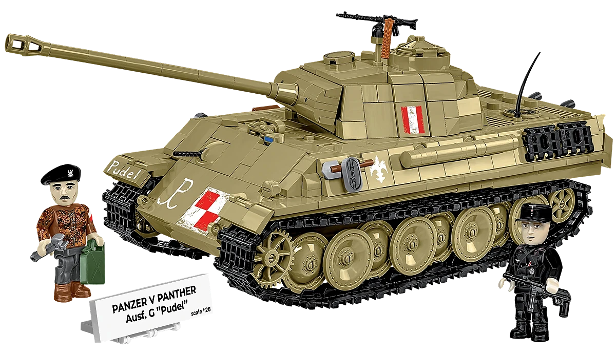 Tanque Panzer V Panther Ausf. G "Pudel" 1/28