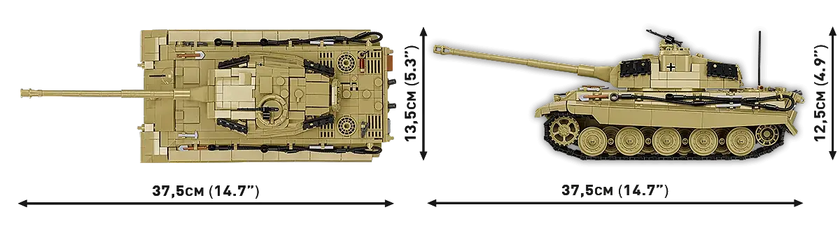 COBI Tiger II King Tiger (KTV2) remote-controlled tan tank