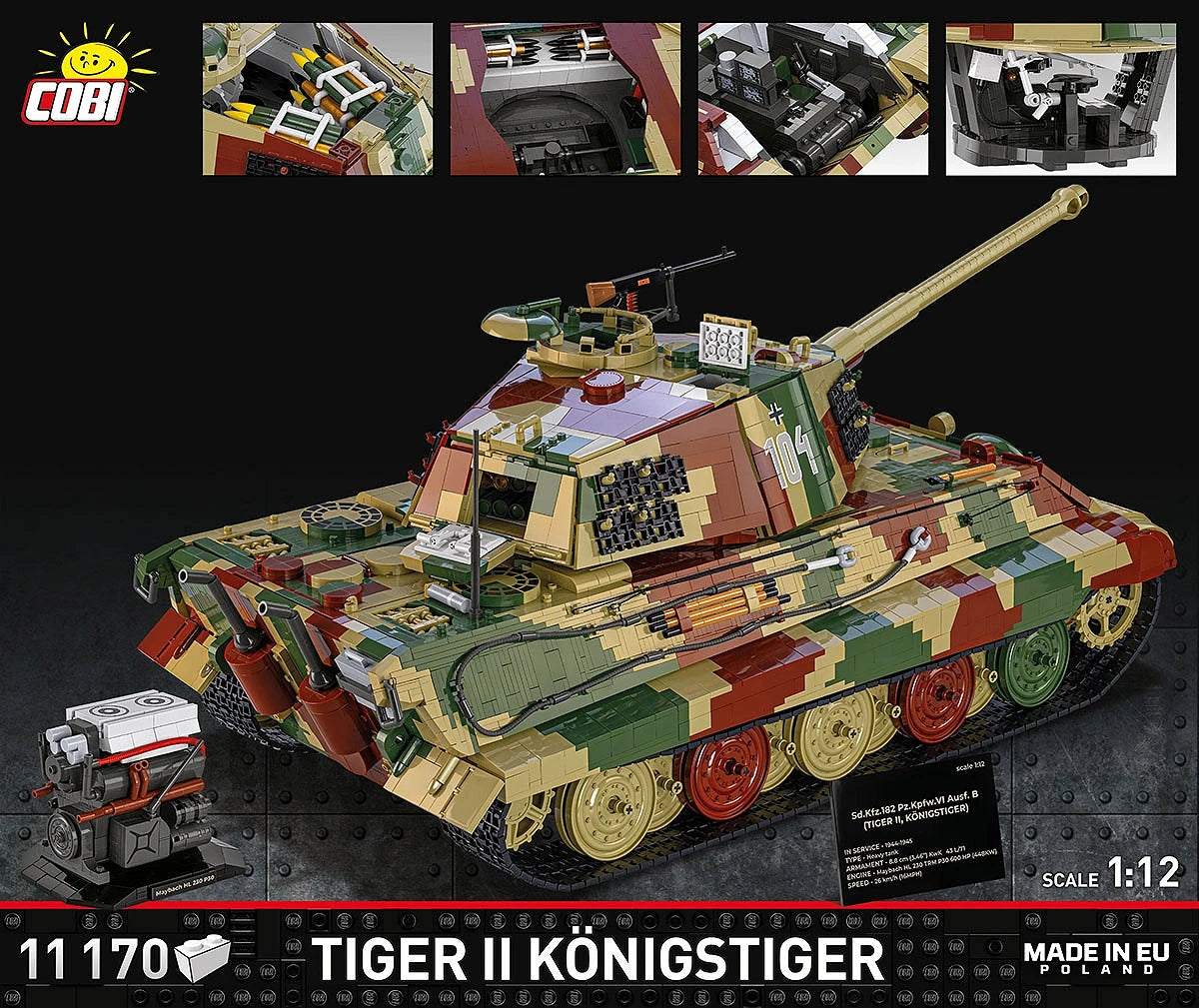Tiger II Königstiger 1/12 Scale 86cm