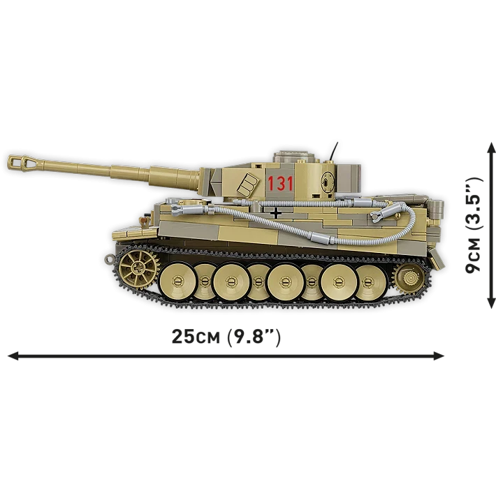 Tanque Panzer VI Tiger I no 131 Scale 1/35 by COBI