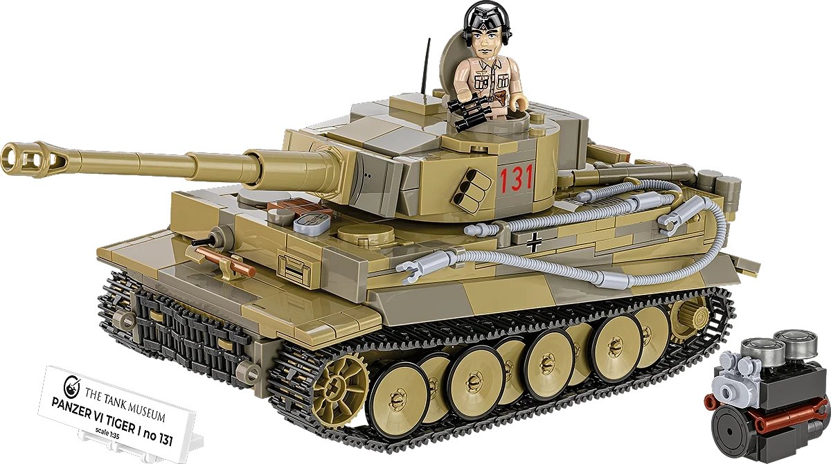 Tanque Panzer VI Tiger I no 131 Scale 1/35 by COBI