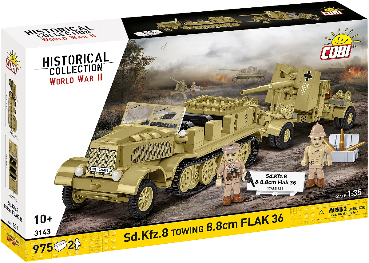 Sd.Kfz.8 Towing 8.8 cm Flak 36 1/35 Scale