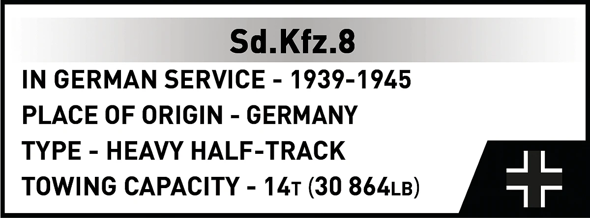Sd.Kfz.8 Towing 8.8 cm Flak 36 1/35 Scale